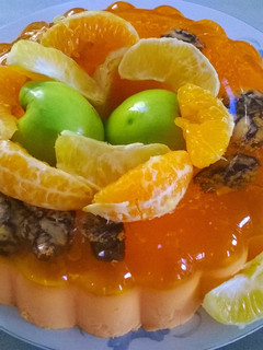 Una foto de Gelatina de Naranja Crema y Zanahoria
