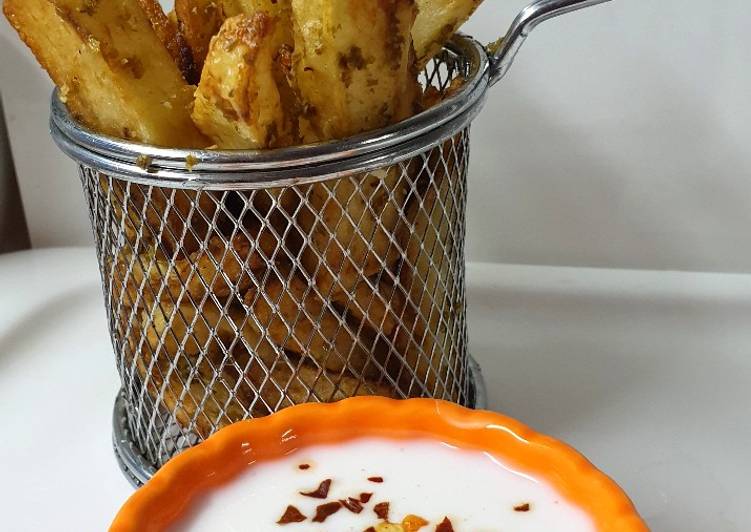 اصابع البطاطس المقرمشه بالزعتر🍟
