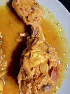 Una foto de Muslos de pollo a la naranja