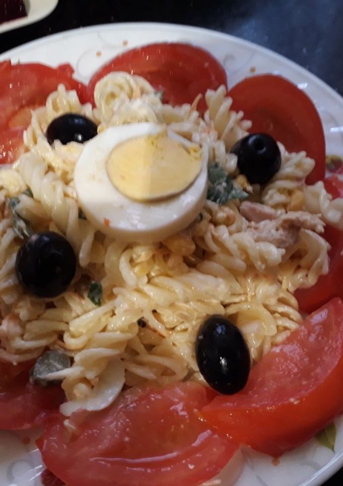 صورة لوصفة سلاطة المعكرونة 🥗🥗