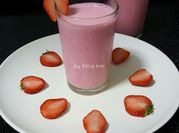 Gambar strawberry lassi