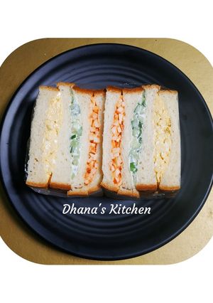 Foto resep Three Color Sandwich