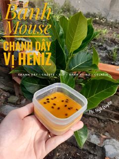 Hình của món Bữa Phụ Cho bé : Bánh Mousse Chanh dây vị Heinz.