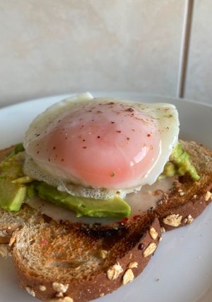 Una foto de Huevo pochado en airfryer