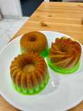 Pudding lumut pandan gula merah