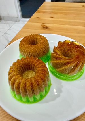Foto resep Pudding lumut pandan gula merah