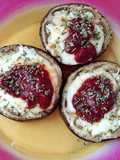 Mini pizzas de berenjena