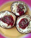 Mini pizzas de berenjena