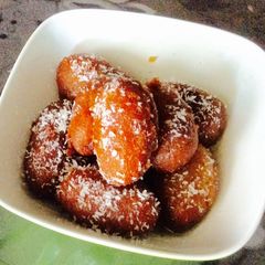 A picture of Oats Gulabjamun.   #lessthen5ingredients.