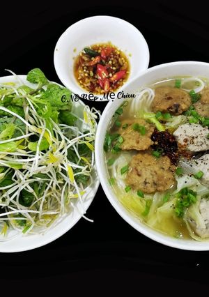 Hình của món Bún chả cá.