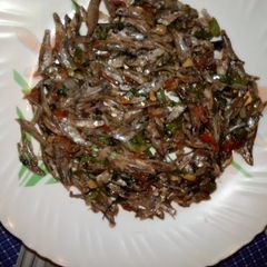 A picture of Fried omena.