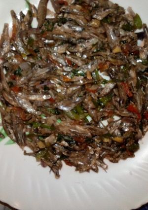 A picture of Fried omena.
