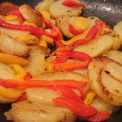 Buttery Potatoes And Red Peppers A picture of Buttery Potatoes And Red Peppers.