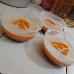 A picture of Puding simple (mangga coklat).