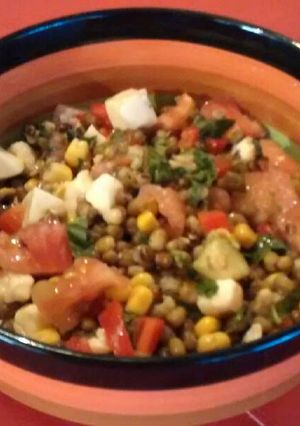 Una foto de Ensalada de porotos Mung