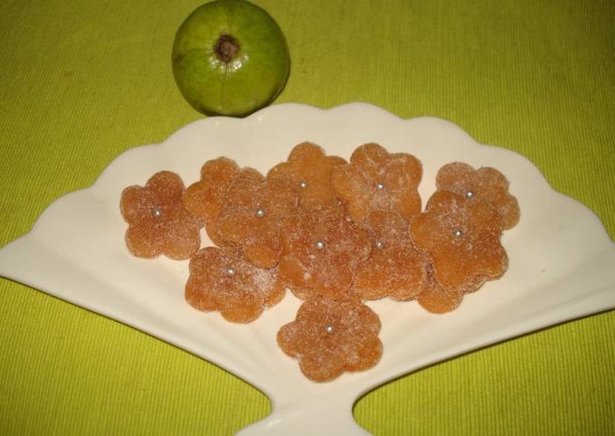 - Guava(Amrood) murabba candy flowers  (without any preservative and artificial colour)