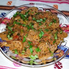 A picture of Lotus Masala Fry.