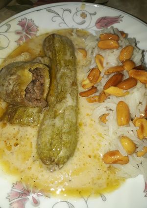 صورة لوصفة شيخ المحشي (كوسا بلبن)