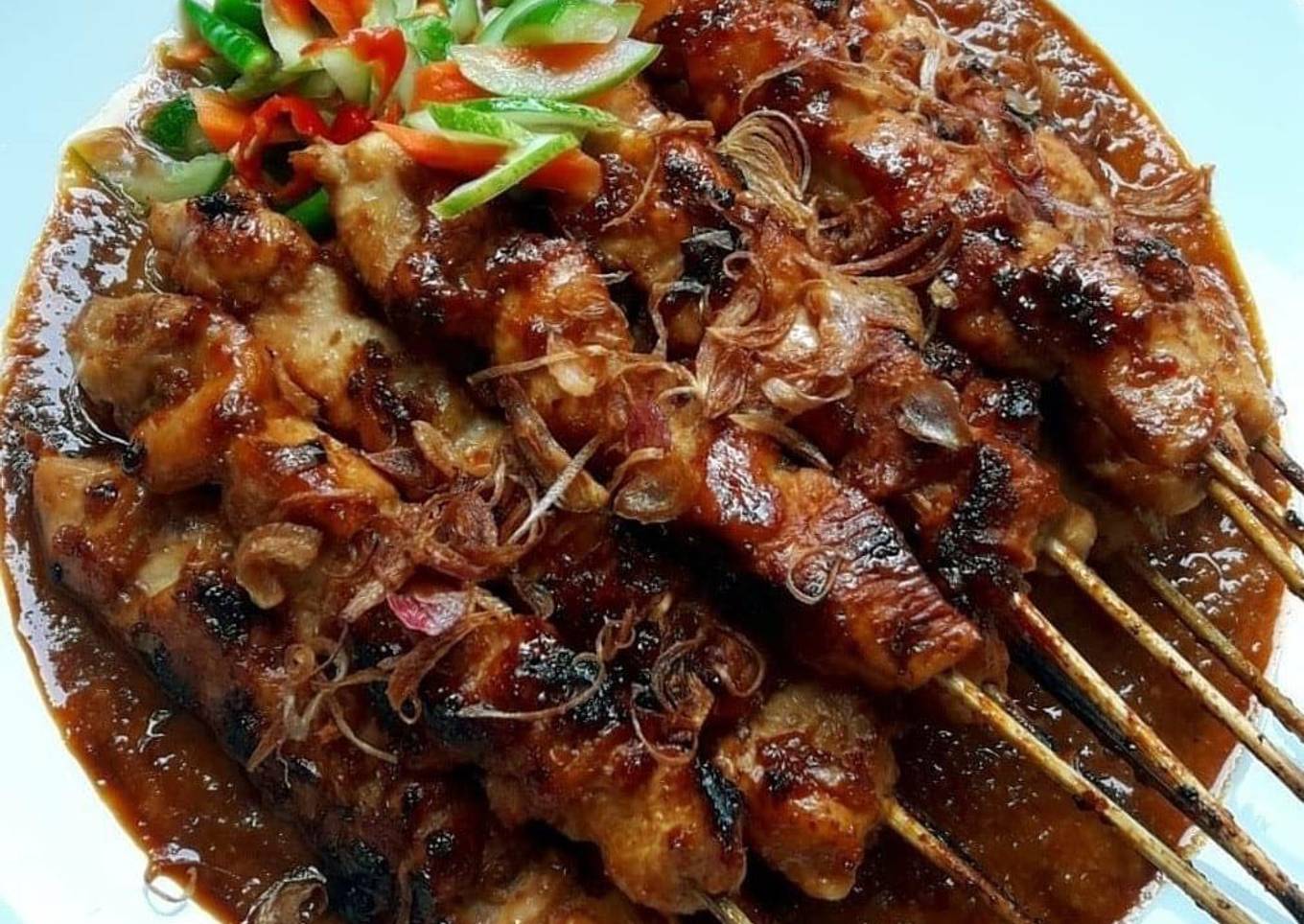 Sate kambing bumbu kacang