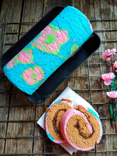 Foto resep Roll Cake Motif Kukus