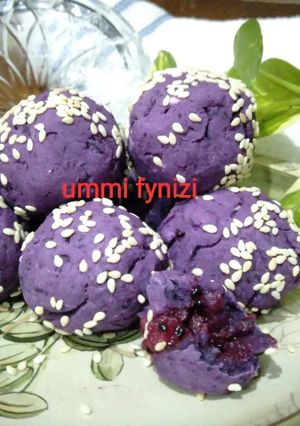 Foto resep Bola ubi ungu (onde ubi ungu panggang), sugar free