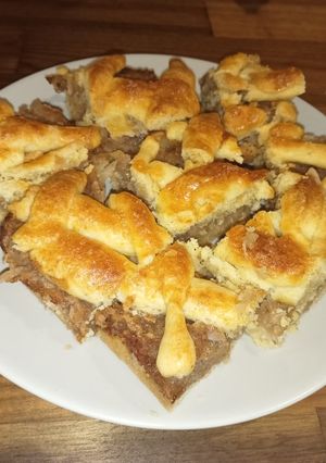 Fűszeres almás rácsos mandulával és gyömbérrel recept fotója