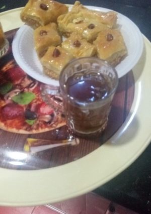 صورة لوصفة بقلاوة تركية