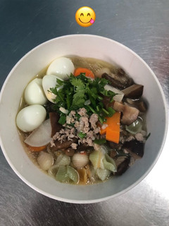 Hình của món Nui Nấu Thịt Băm.