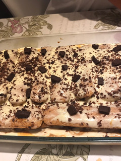 Una foto de Postre de vainillas y leche condensada