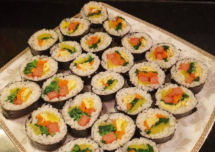 Gimbab Maling Tanpa Roller Sushi