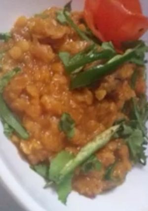 A picture of Daal Gosht.