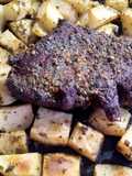 Cuadril al horno con papas