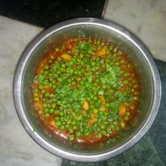 Matar paneer A picture of Matar paneer.