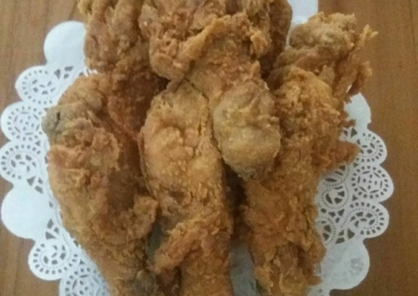 Ayam goreng praktis dengan tepung