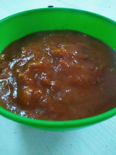 Una foto de Salsa de tomate picante