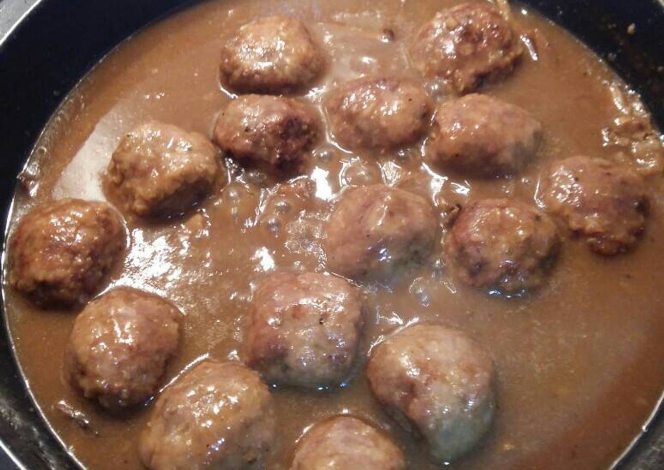 Albóndigas con salsa de setas