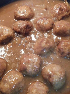 Una foto de Albóndigas con salsa de setas