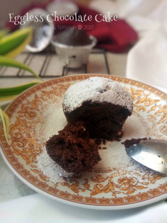 Foto resep Eggless Chocolate Cake