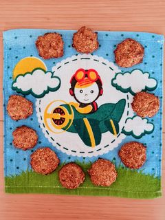 Una foto de Galletas de avena con bananas "exánimes" 🍌 sin azúcares agregados 🍌 para hacer y comer con niños ♥