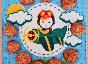 Una foto de Galletas de avena con bananas "exánimes" 🍌 sin azúcares agregados 🍌 para hacer y comer con niños ♥