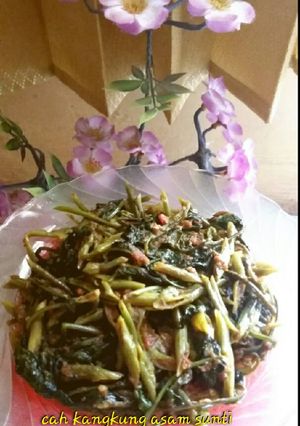 Foto resep Cah kangkung asam sunti