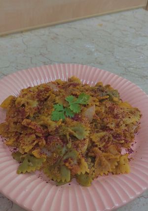 صورة لوصفة مكرونه حمراء بالتونه (دايت)