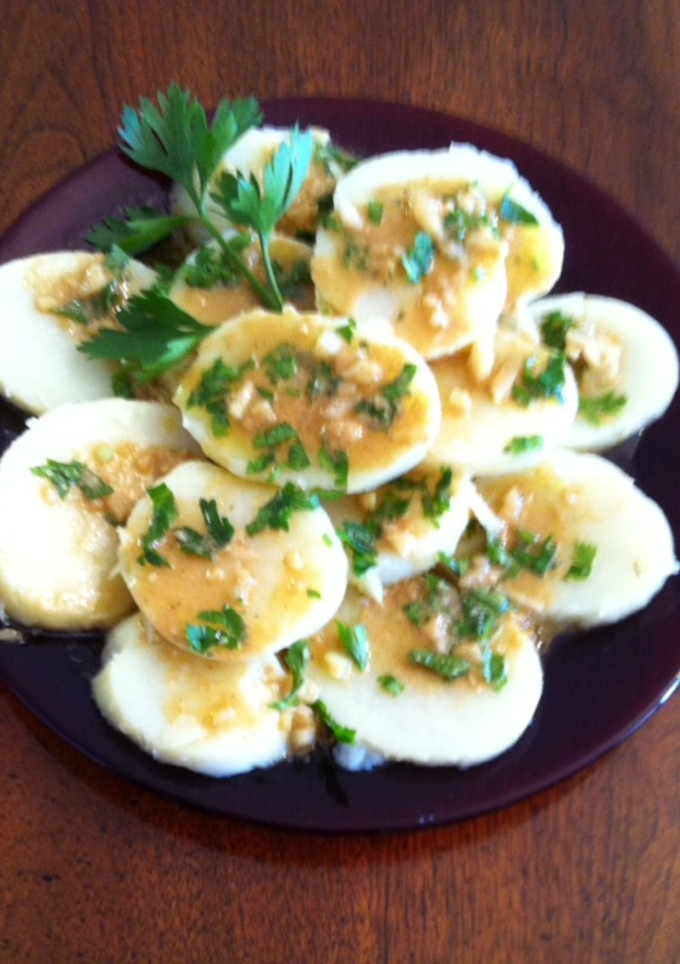Una foto de Ensalada de papas con vinagreta