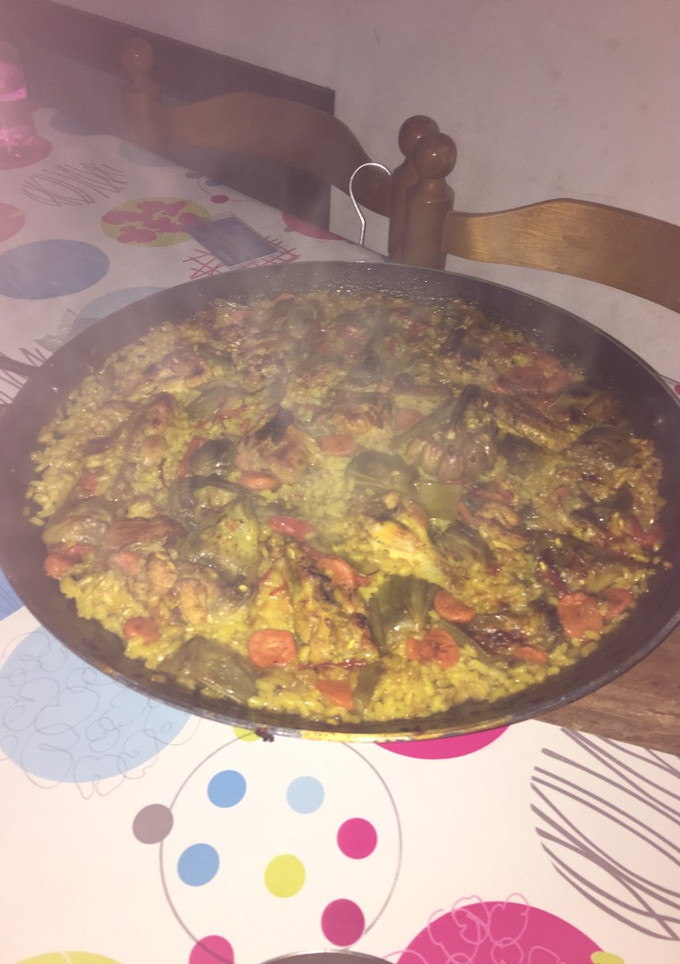 Una foto de Arroz con alcachofas