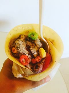 A picture of Fruity Ice Cream Crepe.