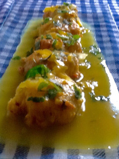 Una foto de Albóndigas de bacalao en salsa verde