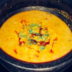 A picture of Dal fry tadka.