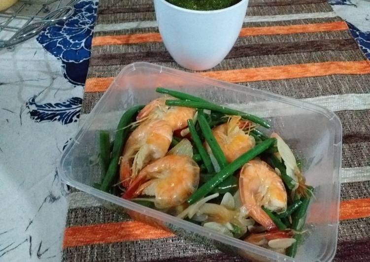 Buncis Mini Tumis Udang 🦐🌶