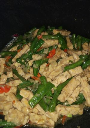 Foto resep Tumis Tempe Kacang Panjang