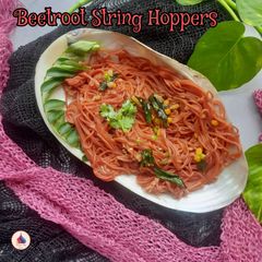 A picture of Beetroot String Hoppers.